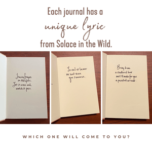 Limited Edition Solace Journal - Hardcover, Signed & Numbered (one of 10)